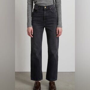 B Sides Plein High Straight Jeans in Black, 28